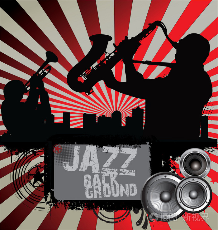 爵士乐音乐家剪影