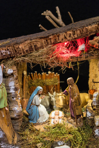 基督诞生的场景与婴儿耶稣图片