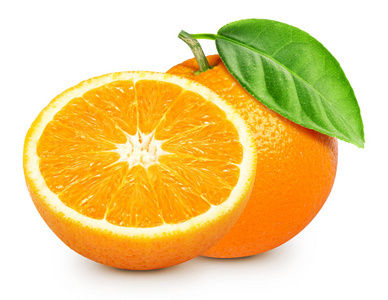 孤立的成熟橙色
