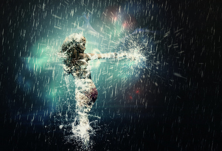 雨中跳舞图片
