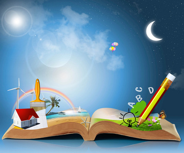 打开出版物打开的书照片