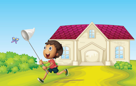 熊猫捕蝴蝶图片