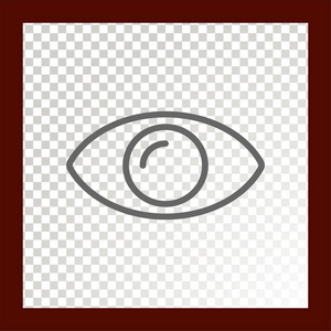 Web 的眼睛图标。矢量图
