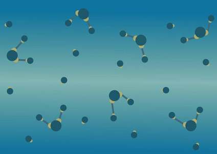 抽象科学原子分子背景, 例证设计