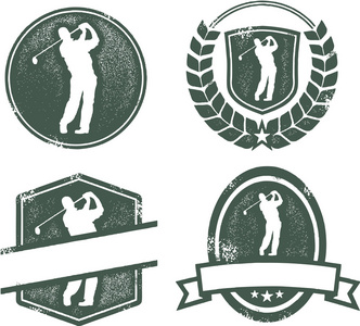 复古风格高尔夫标志图片