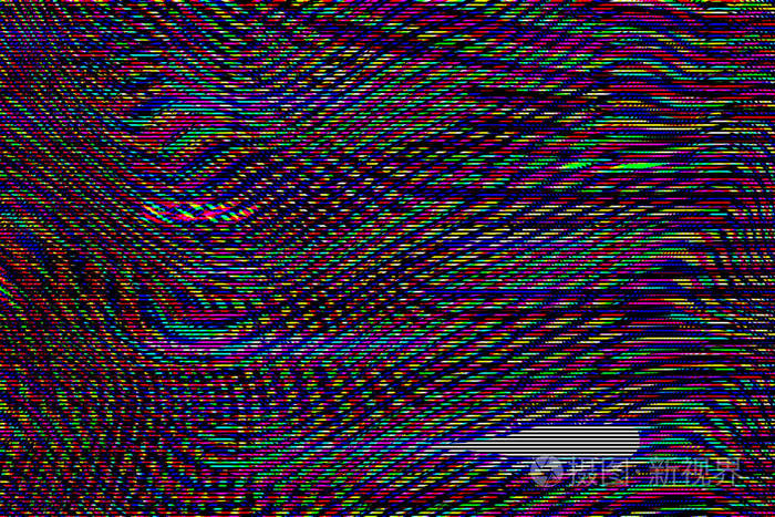 小故障宇宙背景旧电视屏幕错误数字像素噪声的抽象设计照片故障电视