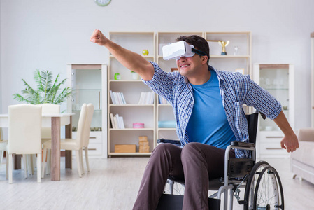 残疾人用虚拟现实眼镜学习