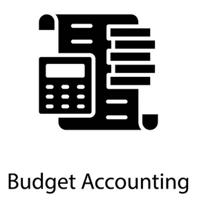 用一堆和账单描述预算会计的计算器
