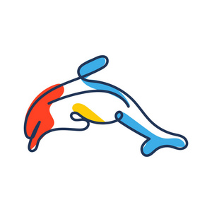 海豚徽标图标设计