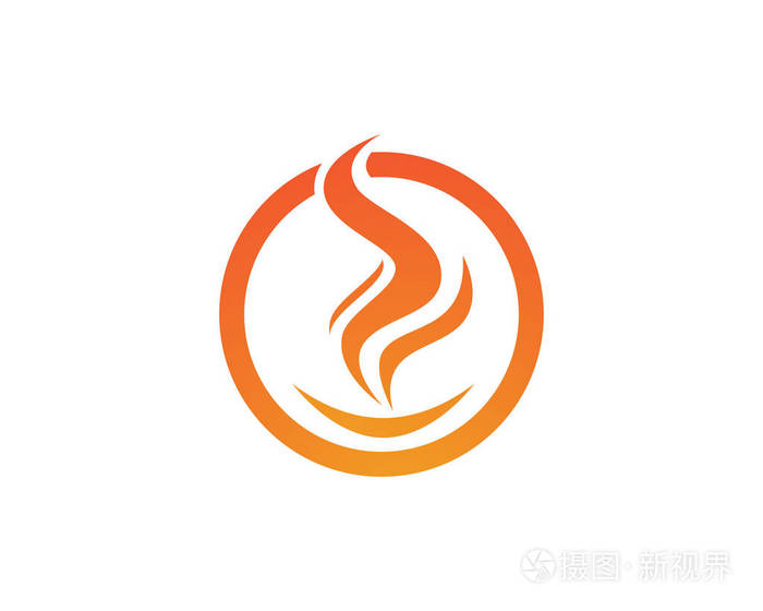 火火焰logo模板矢量图标石油天然气和能源标志概念