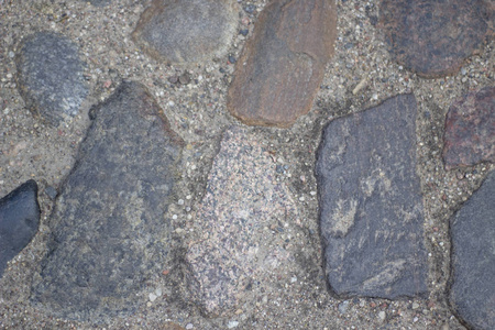 一个古老的博尔德公路岩石花岗岩纹理