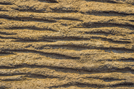 印度尼西亚巴厘岛沿岸的基岩, 层状岩石照片