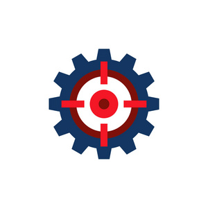 目标齿轮标志图标设计图片