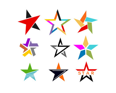 星形logo星形 logo 模板矢量照片