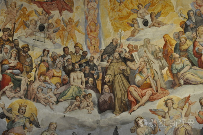 在佛罗伦萨大教堂的壁画