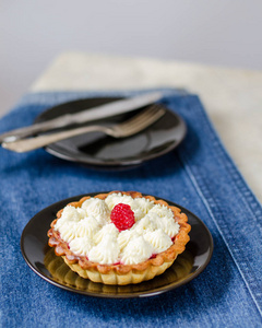 奶油馅覆盆子 tartlets