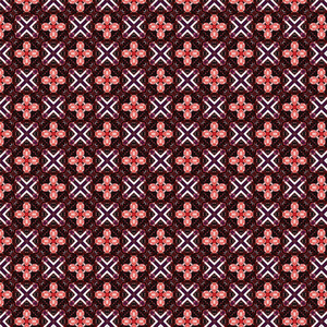 红色和紫色色调抽象纹理图案背景。带分形的 X 模式