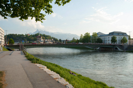 萨尔茨堡, Salzach 和 Lehener Brcke, 城市的桥梁