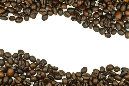 新鲜的咖啡豆纹理背景