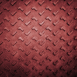 红色 grunge 生锈钢地板板