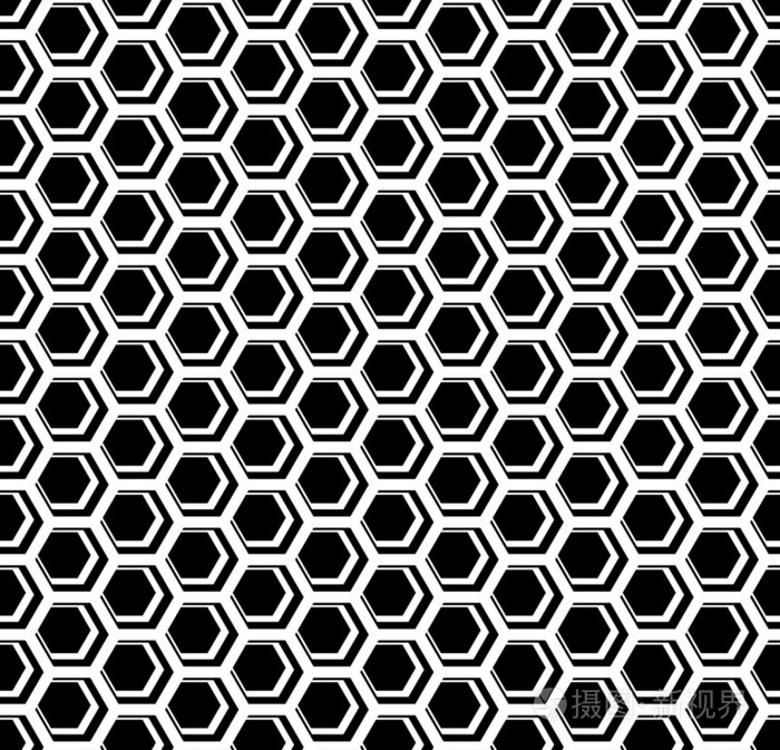 无缝六边形蜂窝纹理.蜂窝母题