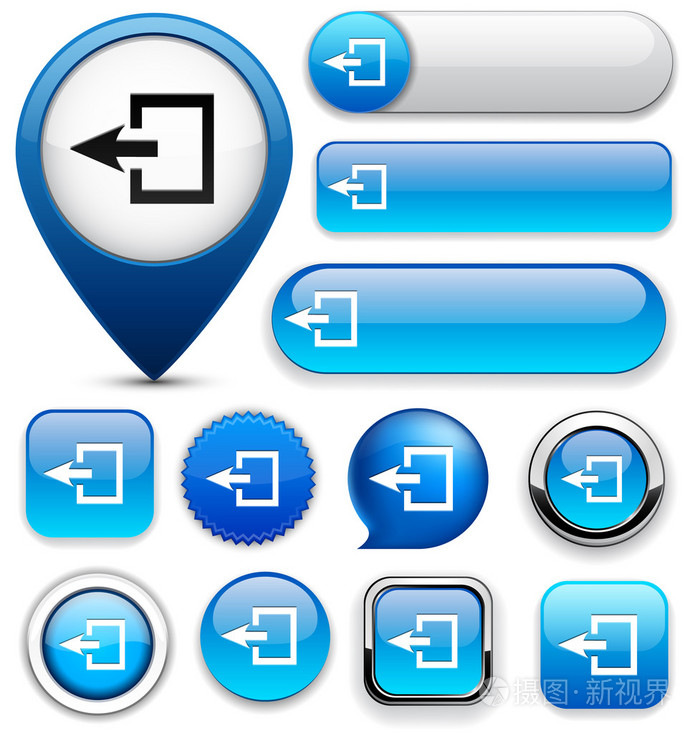 退出高详细 web 按钮集合