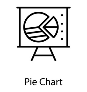 用于描述饼图的板上的饼图图片