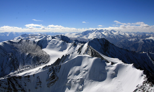 山峰喜马拉雅山 印度