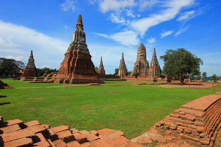 chaiwattanaram 寺在泰国大城府历史公园