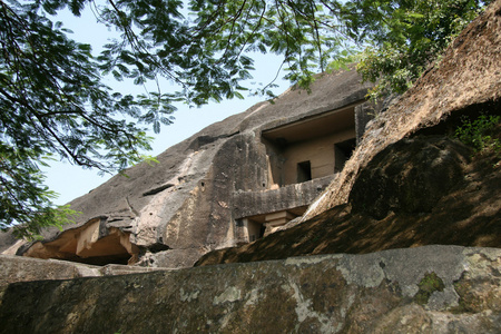 佛教洞穴桑杰甘地 n.p.孟买，印度