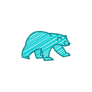 熊徽标图标设计