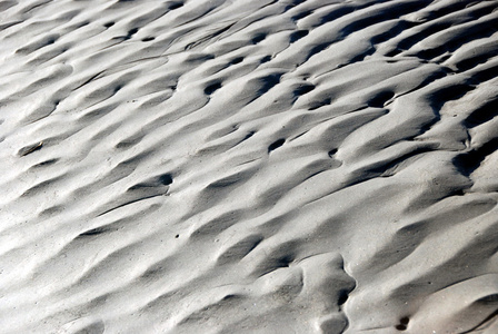 在派克河中沙洲上的纹理的砂