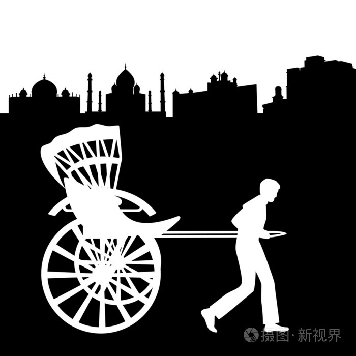 在印度的黄包车