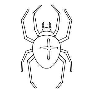 十字蜘蛛图标, 轮廓样式