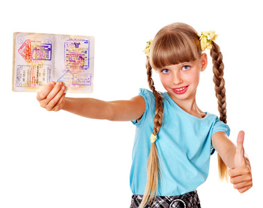儿童持外国护照图片