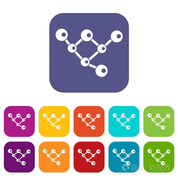 分子结构图标集