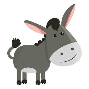 卡通驴微笑和快乐卡通驴微笑快乐卡通驴微笑和快乐驴头卡通马厩里的