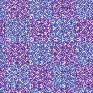 混合冷色调的数字抽象几何无缝图案设计