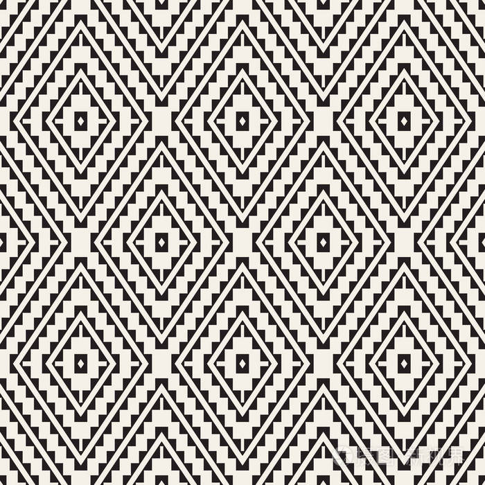 无缝曲面几何设计.重复瓷砖装饰背景.矢量对称形状模式