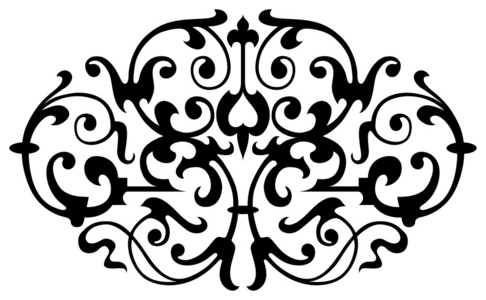 花纹矢量精致面板与装饰元素4 中国花卉设计一套模式 09模式 163 中国