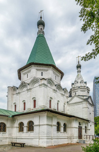 圣三位一体教会在 TroitseGolenishchevo, 莫斯科, 俄罗斯
