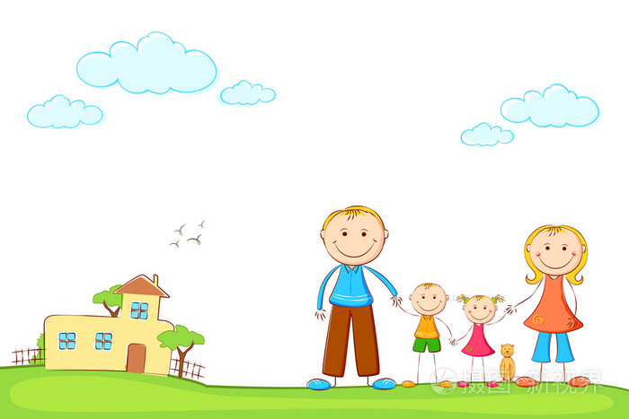 家庭的温馨的家