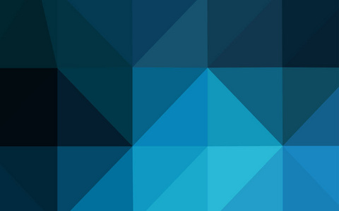 深蓝色矢量多边形模板。多边形样式中的全新颜色插图。一个全新的商业设计模板