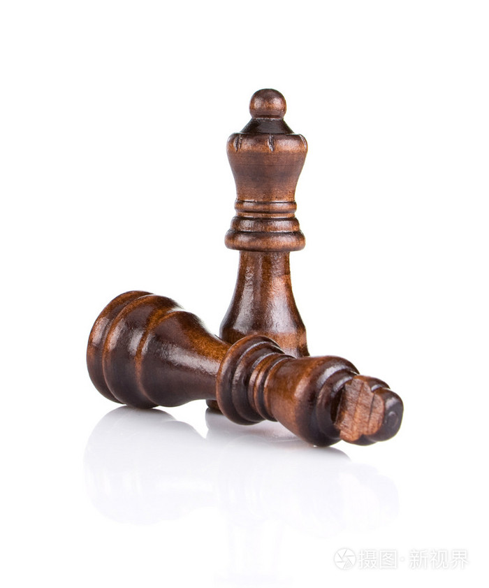 国际象棋棋子上白色隔离照片-正版商用图片04y15s-摄图新视界