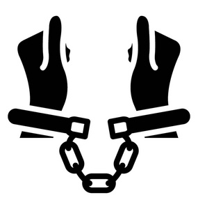 链手显示囚犯的标志和图标