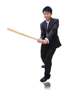 业务该名男子手持棒球棍照片