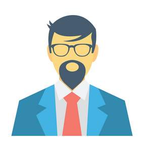 管理器彩色矢量图标照片