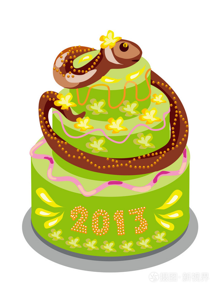 一条蛇的巧克力蛋糕