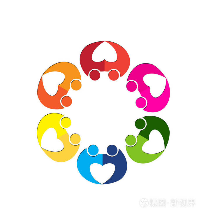 一群爱的人圈子标志标志