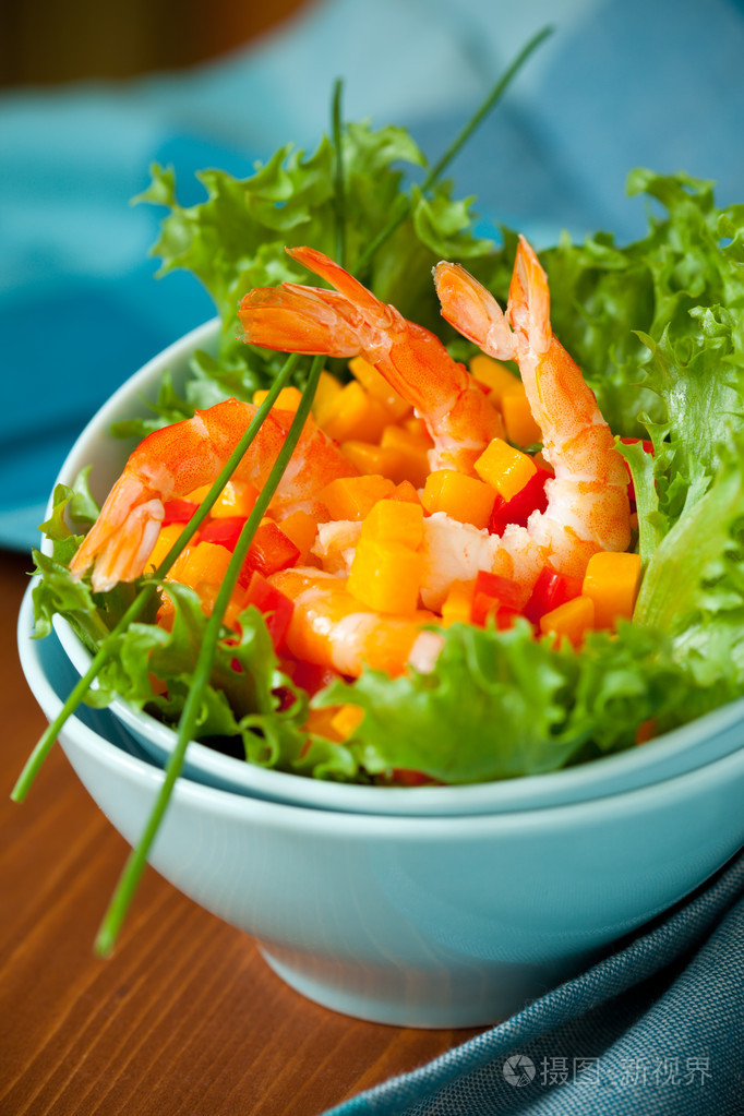 虾仁沙拉